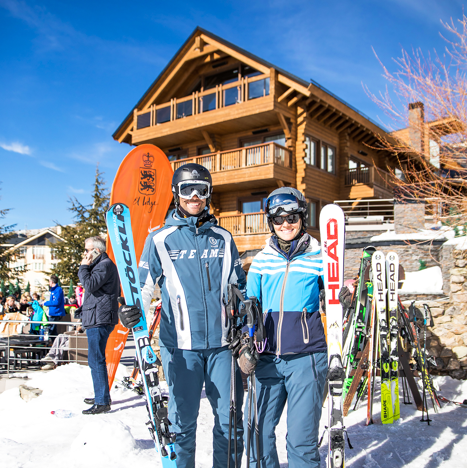 Skiing In El Lodge - El Lodge